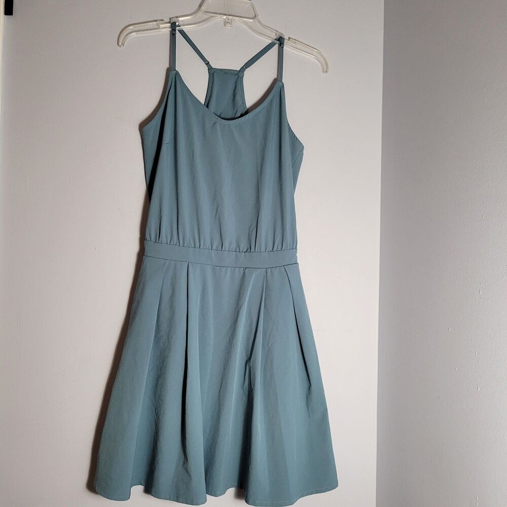 Halara Breezeful Adjustable Strap Cut Out Pockets Pleated Mini Dress  Size XS